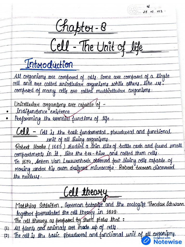 Cell - The Unit of Life | PDF