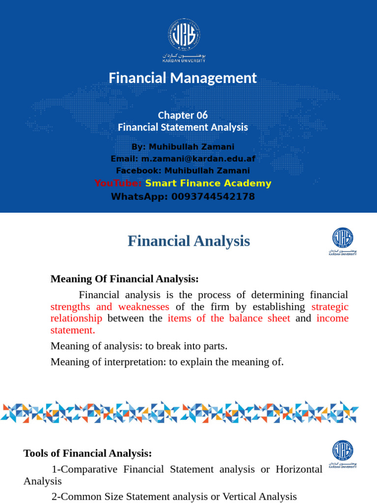 Financial Statement Analysis Techniques | PDF | Balance Sheet | Equity ...