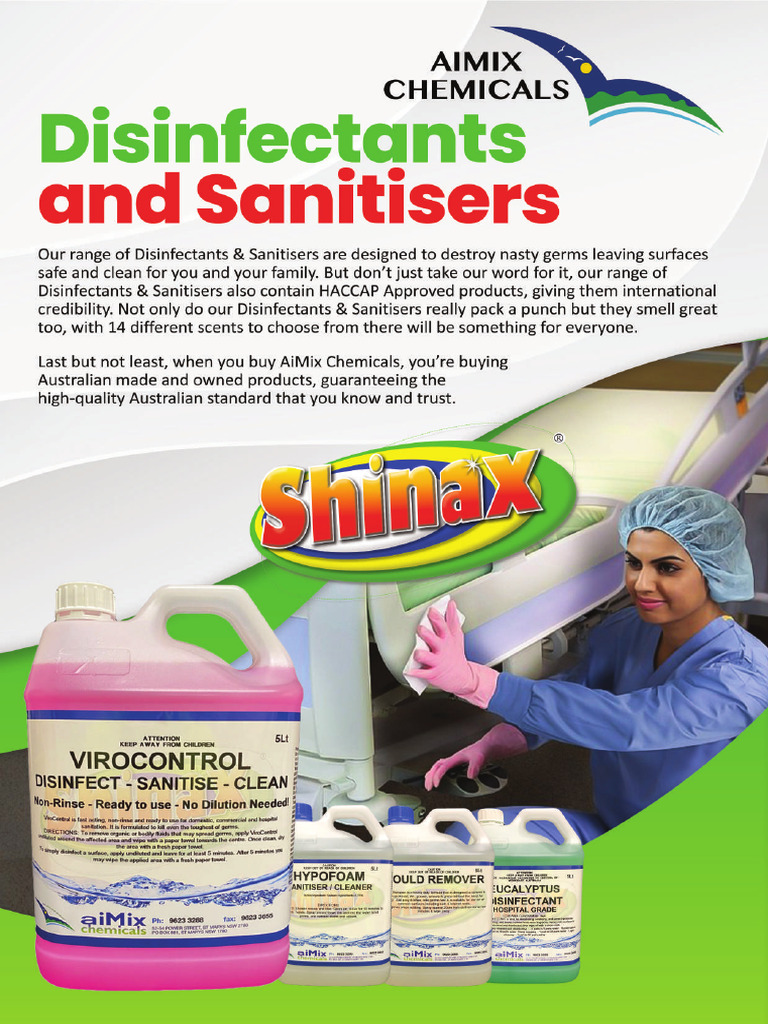 Disinfectants and Sanitisers V2web | PDF