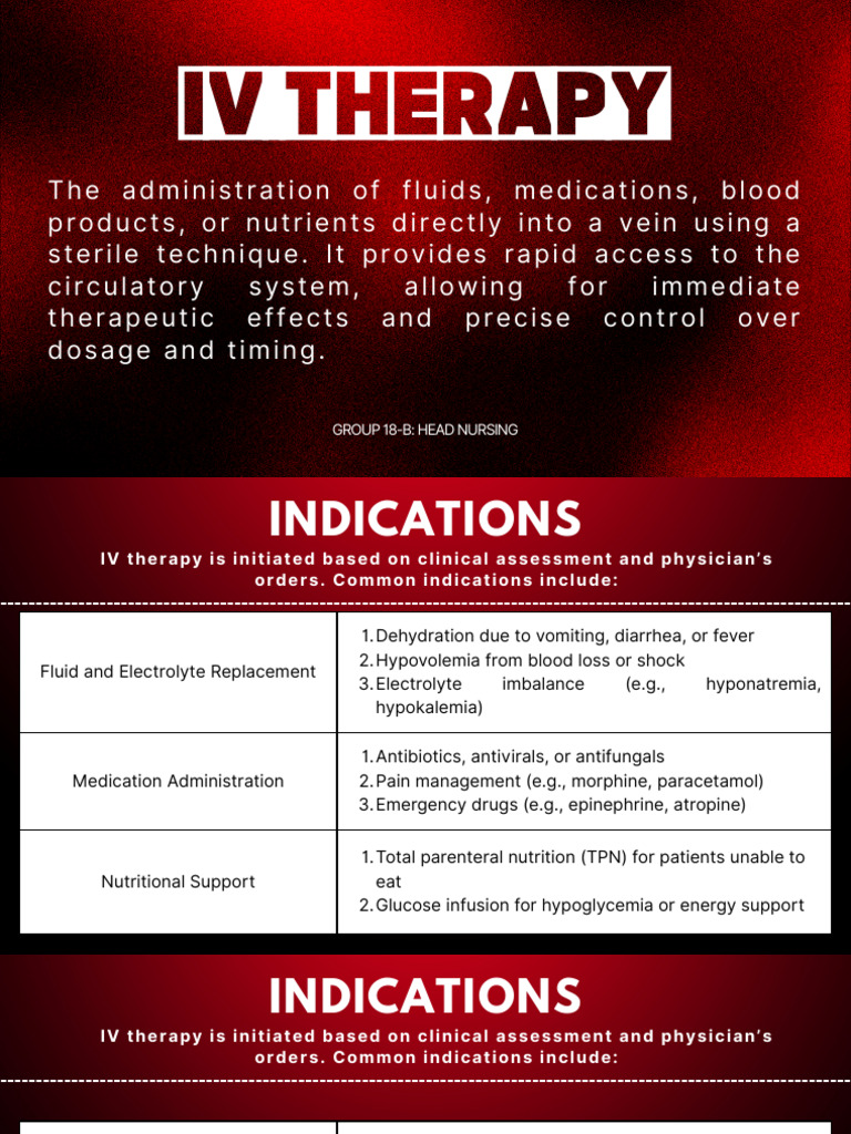 IV Therapy Administration Guide | PDF | Intravenous Therapy ...