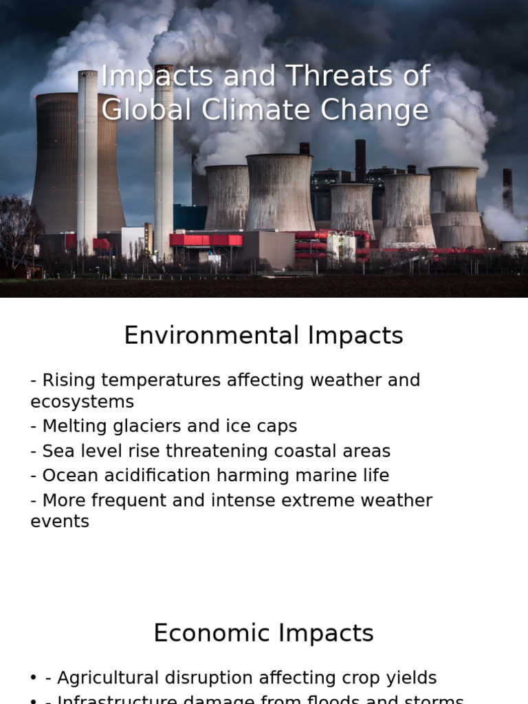 Global Climate Change: Impacts & Threats | PDF