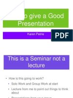 Presentation Skills Seminar