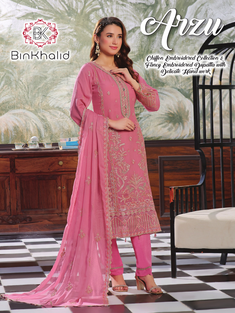Arzu Chiffon Embroidered Collection | PDF