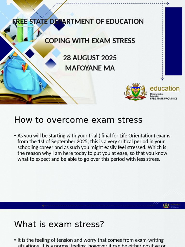 Coping With Exam Stress 2025 | PDF | Psychology | Psychological Concepts
