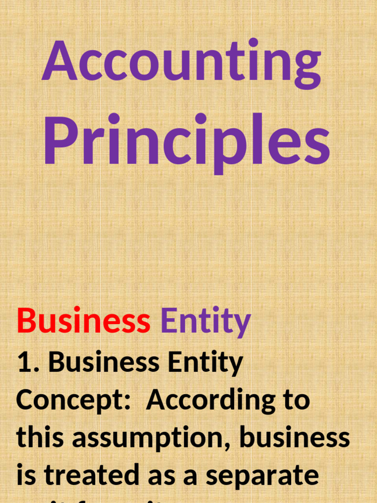 Key Accounting Principles Explained | PDF | International Financial ...