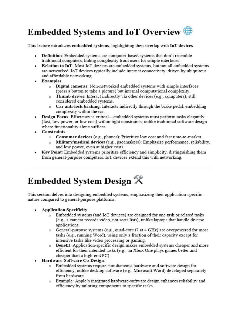 Embedded Systems and IoT Essentials | PDF | Embedded System ...