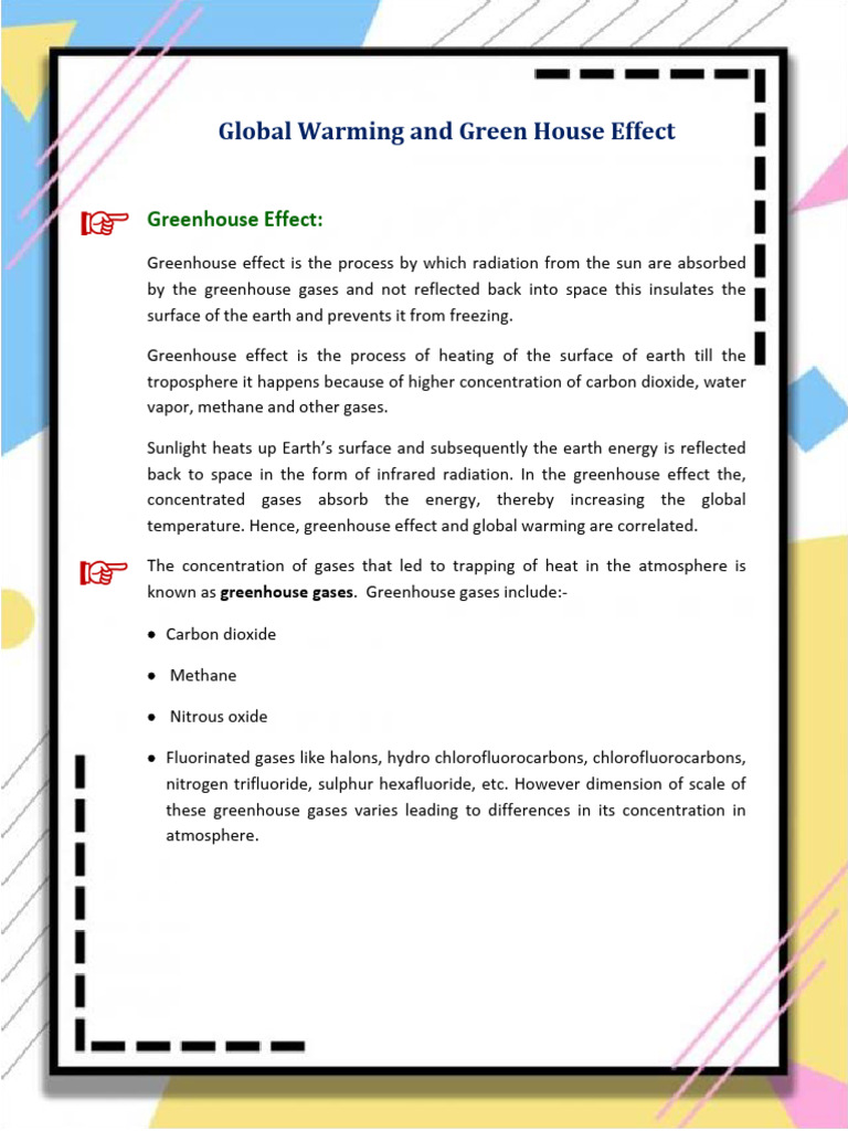 Understanding Greenhouse Effect & Global Warming | PDF | Climate Change ...
