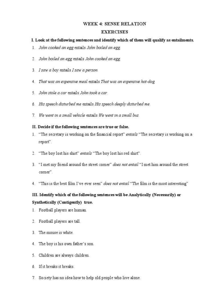 WEEK 4 Exercises | PDF