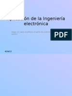 Aplicación de la Ingeniería electrónica