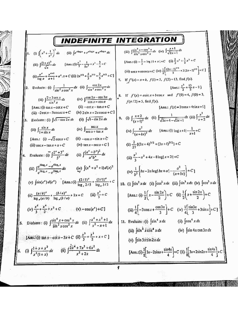 Integration XII | PDF
