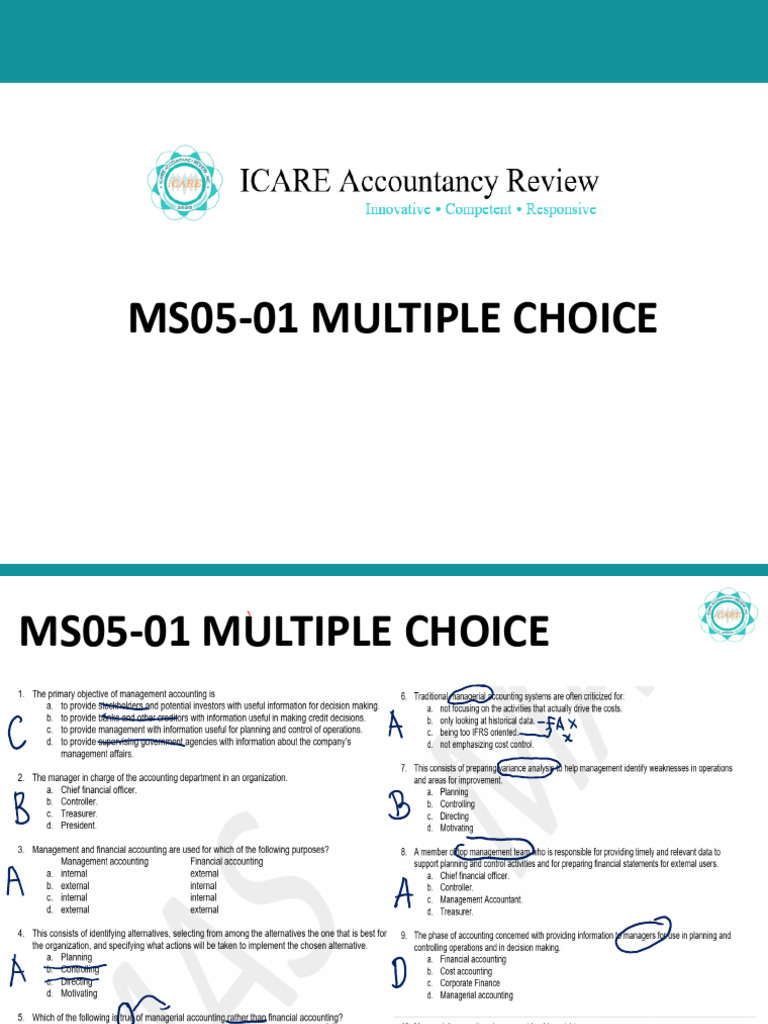 Ms05-01 and Ms05-02 - Introduction and Cost Concepts - Solman | PDF