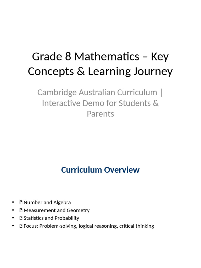 Grade8 Maths Demo Interactive | PDF | Geometry | Algebra