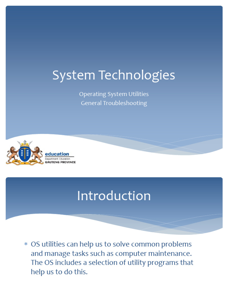 Essential OS Utilities for Computer Performance | PDF | Central ...