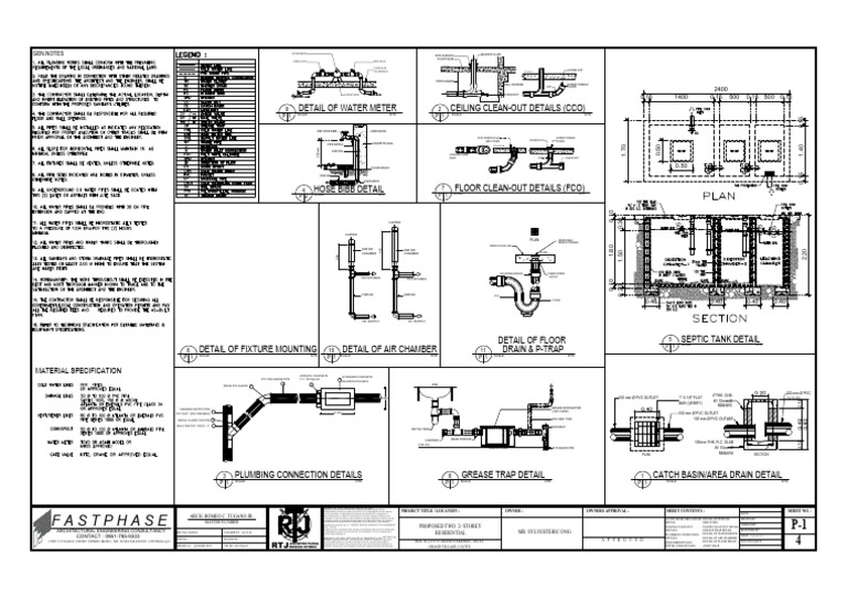 Architectural Design and Plumbing Details | PDF | Pipe (Fluid ...