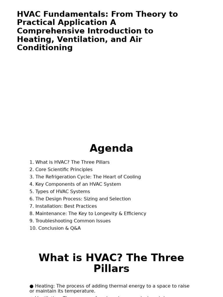 HVAC Fundamentals Overview | PDF | Heat Transfer | Thermostat