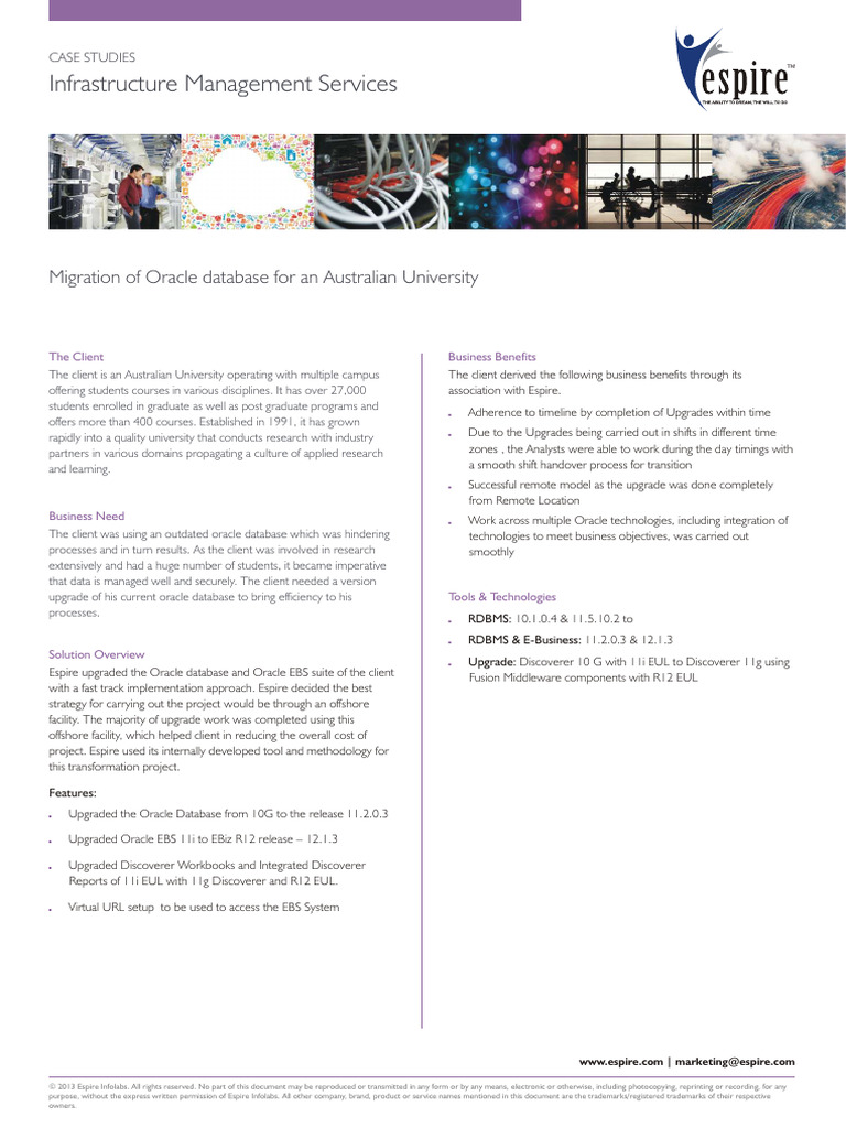 Oracle Database Upgrade for University | PDF | Databases | Oracle ...