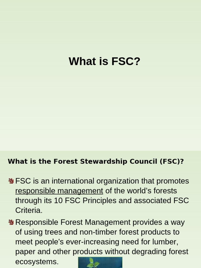 FSC's 10 Principles Explained | PDF | Forest Stewardship Council ...