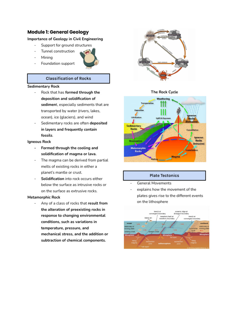 Geology Fundamentals for Civil Engineering | PDF | Plate Tectonics ...