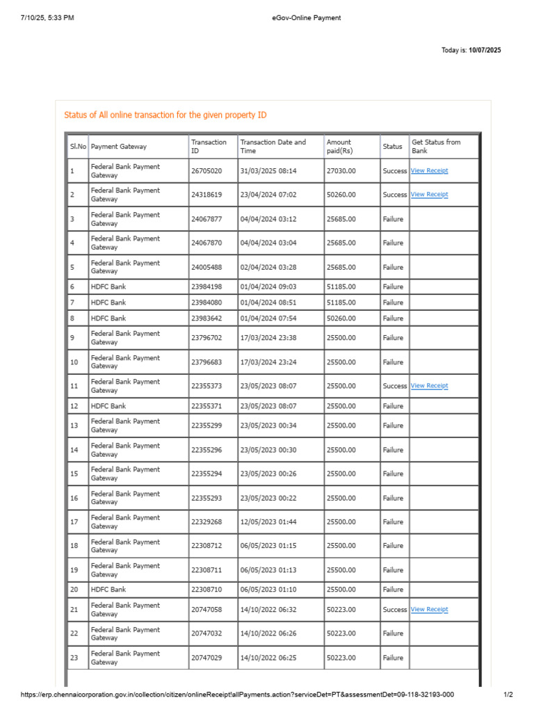 Online Transaction Status Report | PDF | Payments | Services (Economics)