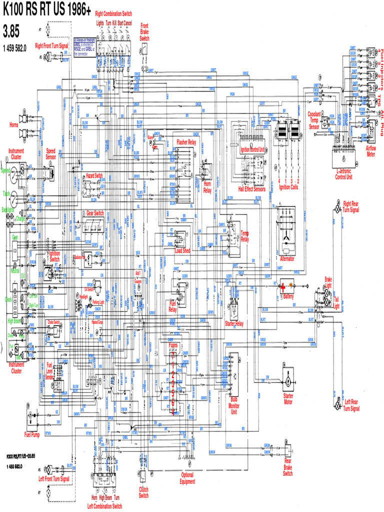 K100 RS RT Electrical Components Guide | PDF | Vehicle Parts ...