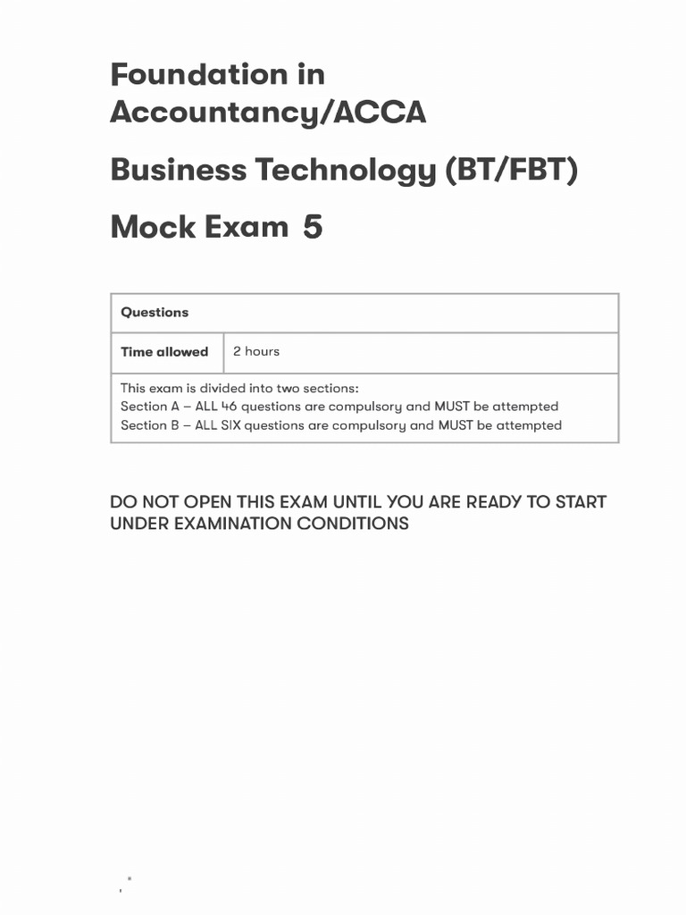 Accountancy Exam Questions Guide | PDF