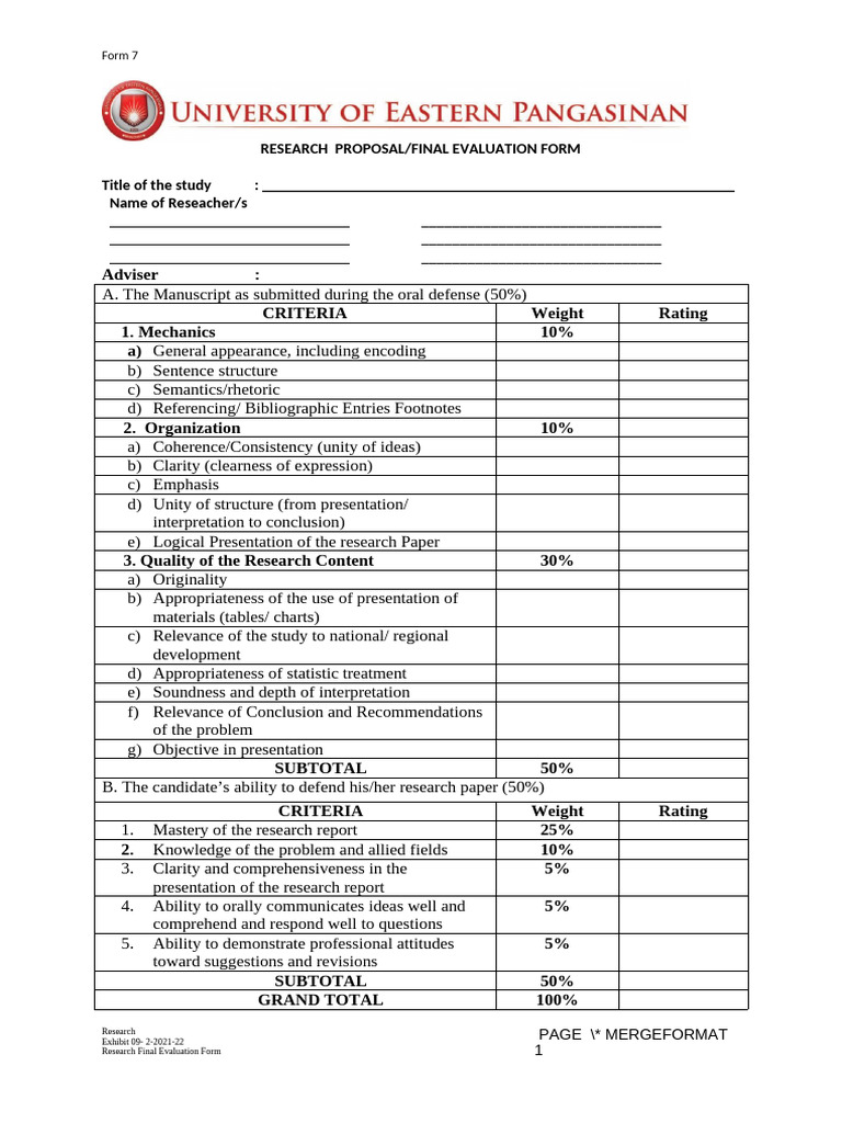 Research Proposal Evaluation Criteria | PDF | Cognitive Science | Human ...
