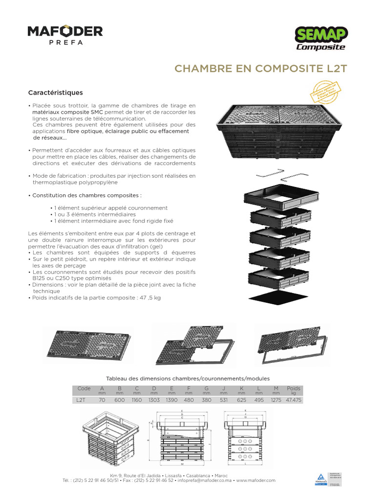 Dimensions et caractéristiques L2T | PDF