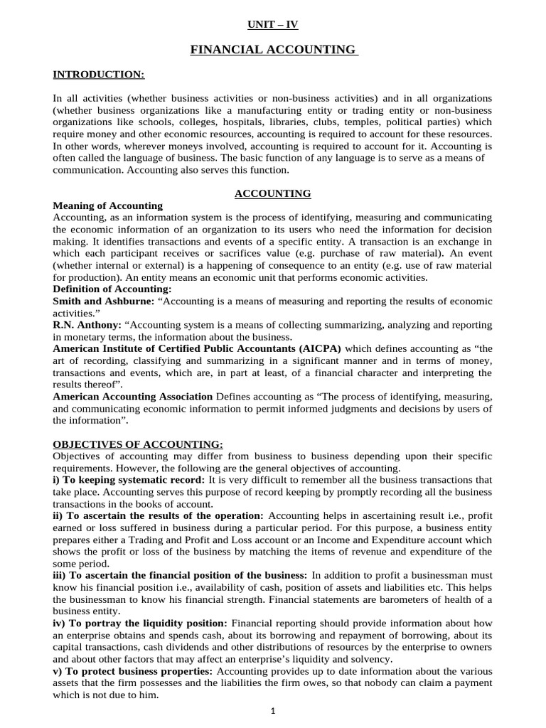 Understanding Financial Accounting Basics | PDF | Debits And Credits ...
