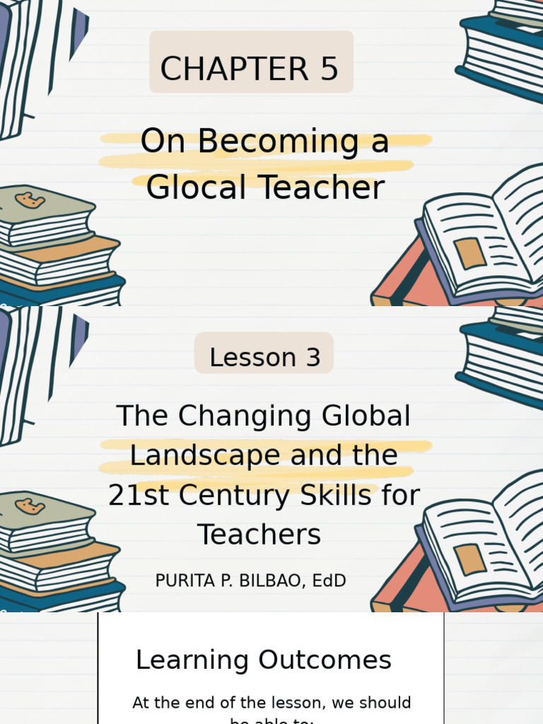 PowerPoint Presentation On On Becoming A Glocal Teacher Lesson 3: The ...