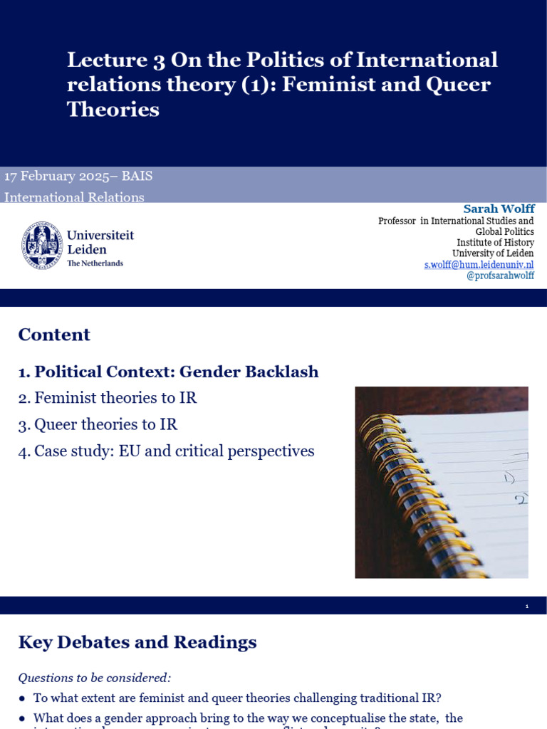 Feminist and Queer Theories in IR | PDF | Feminism | Gender Studies
