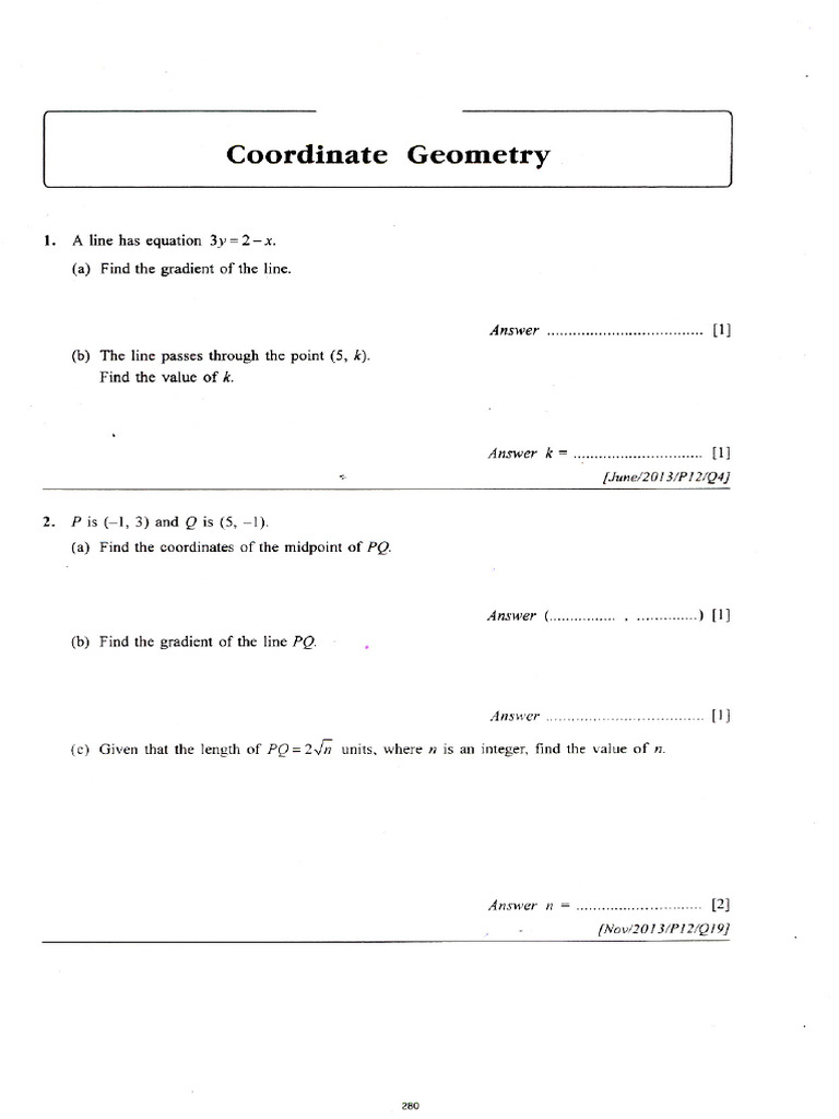 Coordinate Geometry Class 9 | PDF