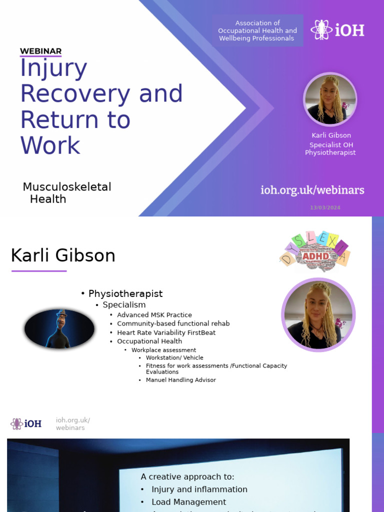 Injury Recovery Strategies for Work Return | PDF | Physical Therapy