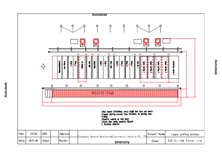 1.copper Plating Machine Drawing ONE-Model | PDF