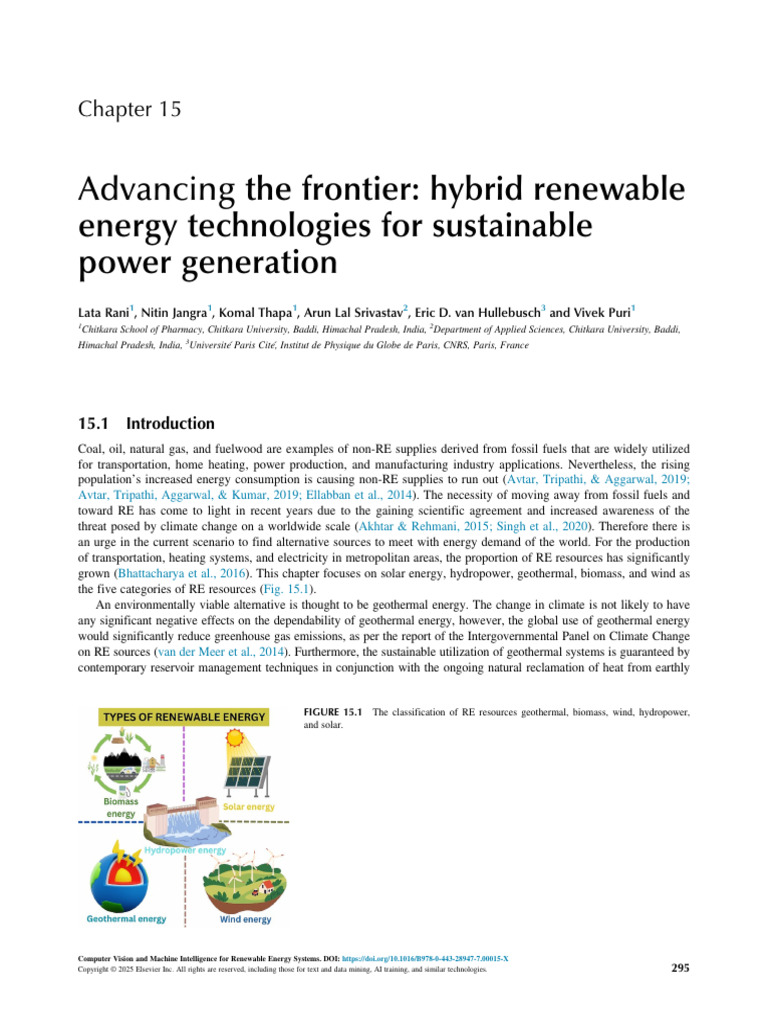 Hybrid Renewable Energy Technologies | PDF | Wind Power | Photovoltaics