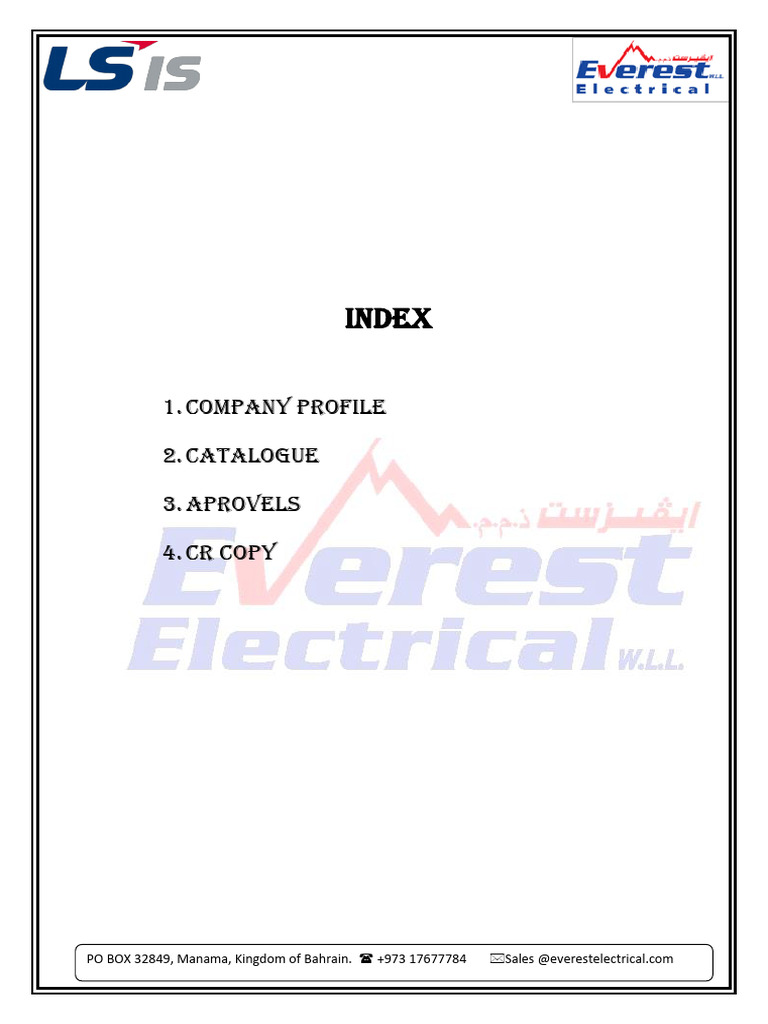 Everest Electrical Company Profile | PDF