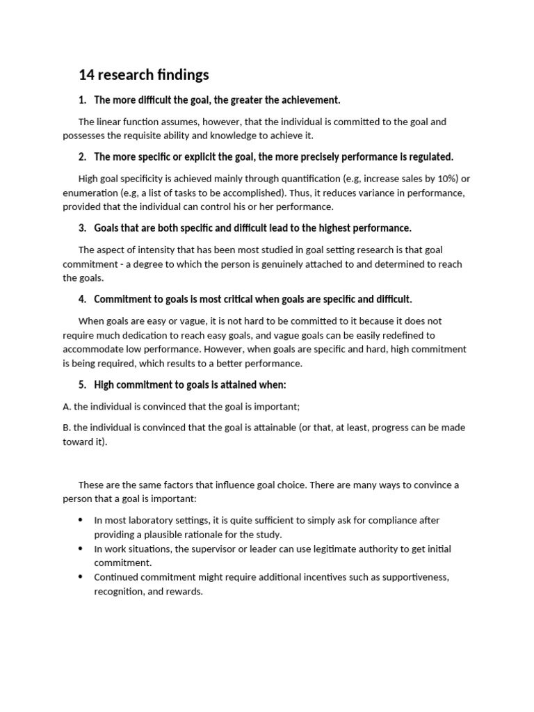 Effective Goal Setting Strategies | PDF | Goal Setting | Goal