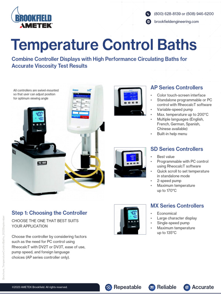 Temperature Control Baths Overview | PDF | Water | Temperature