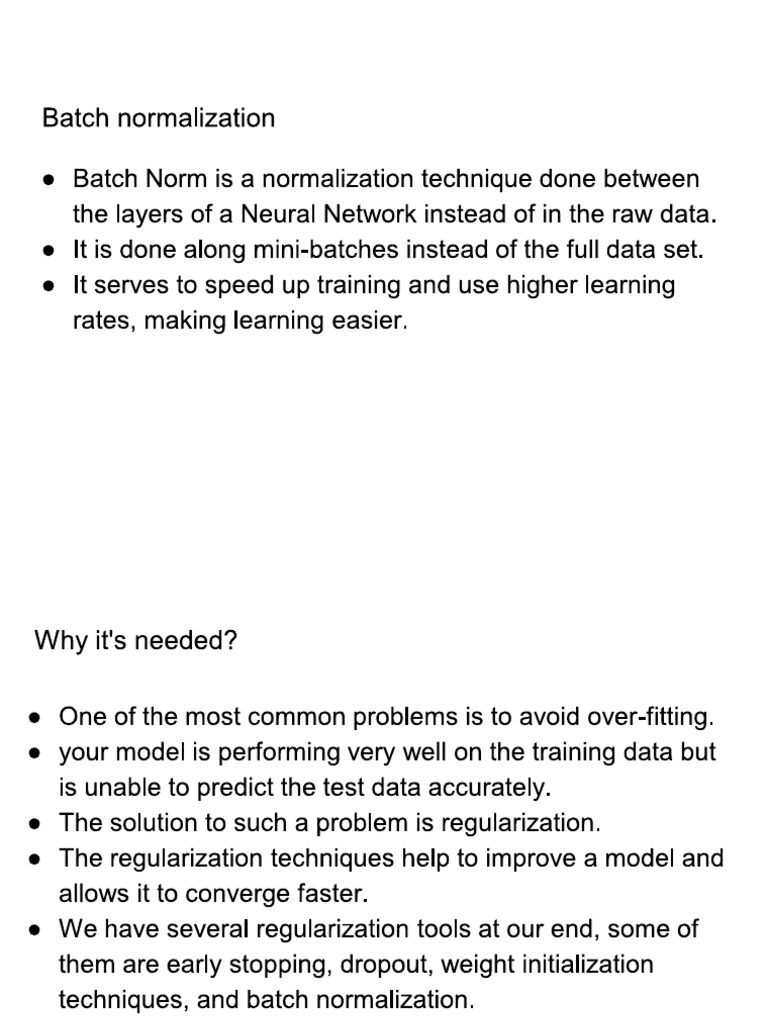 CNN 02 Batch Normalization | PDF