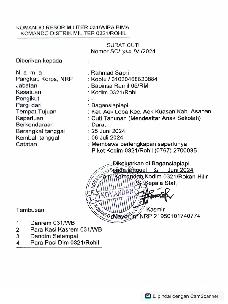 Koptu Rahmad Sapri | PDF
