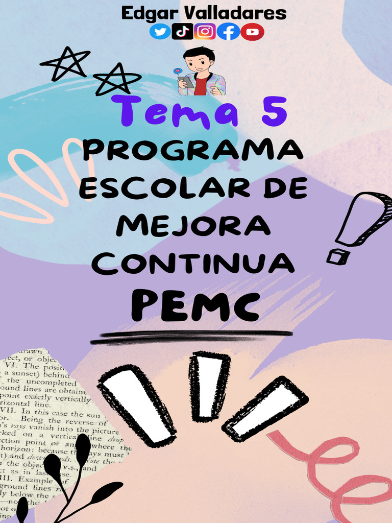 TEMA 5 - PEMC - Programa Escolar de Mejora Continua | PDF | Aprendizaje