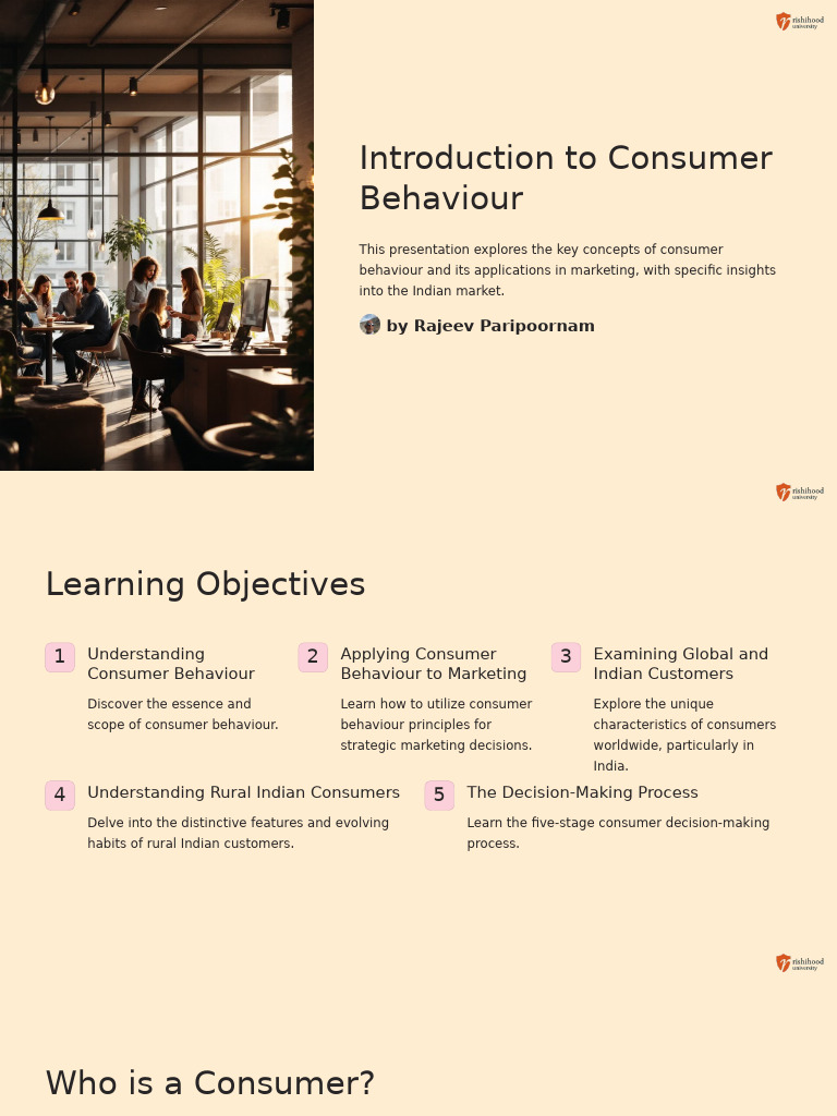 Introduction to Consumer Behaviour | PDF | Behavior | Consumer Behaviour