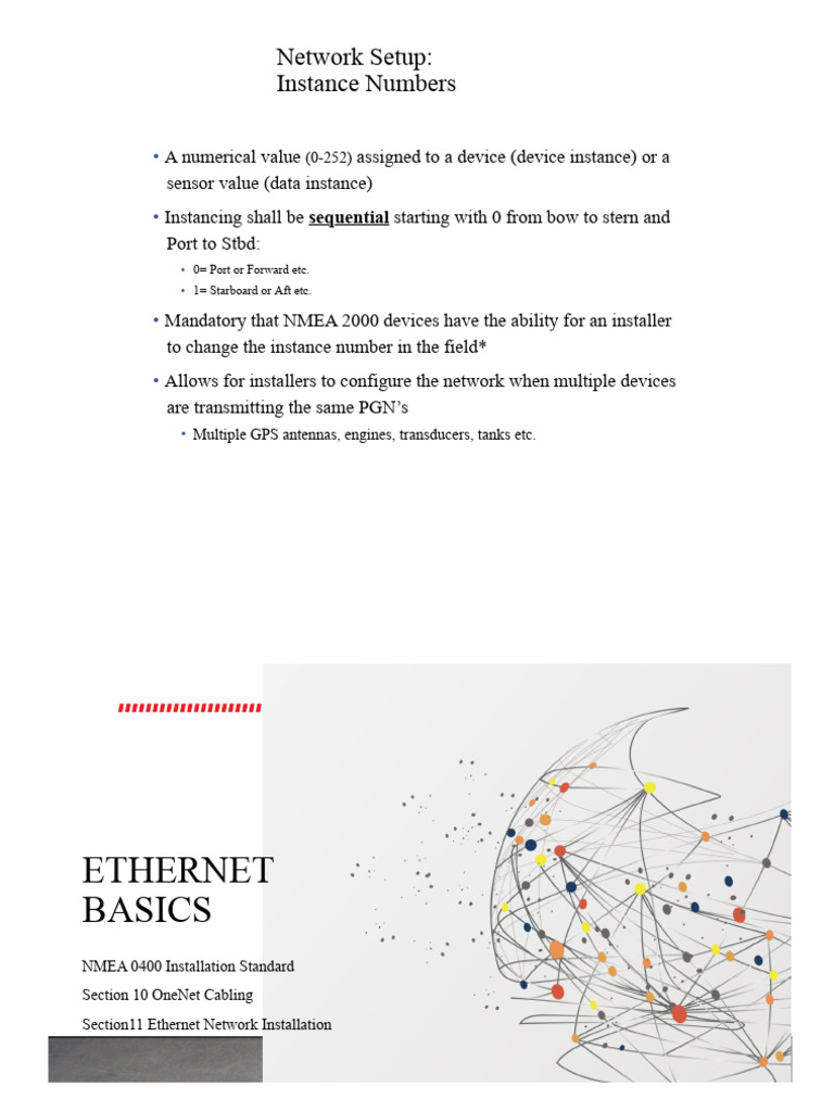 Marine Ethernet Network Setup Guide | PDF | Computer Network | Local ...