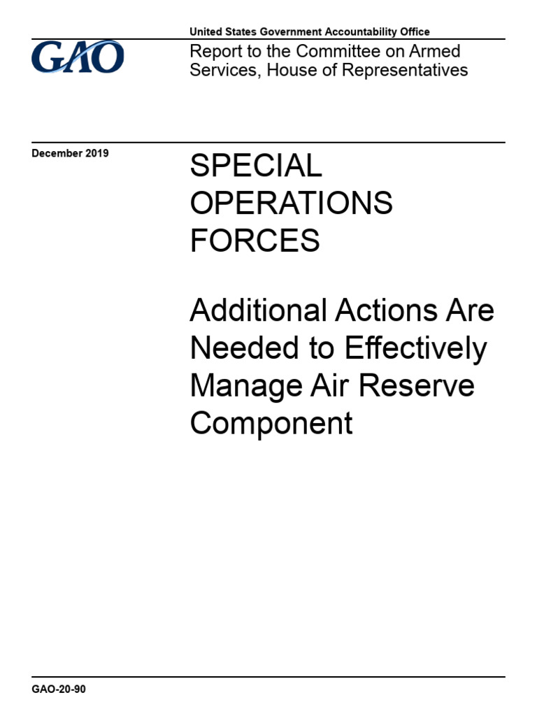 Improve AFSOC Management of ARC Mobilization | PDF | Special Operations ...