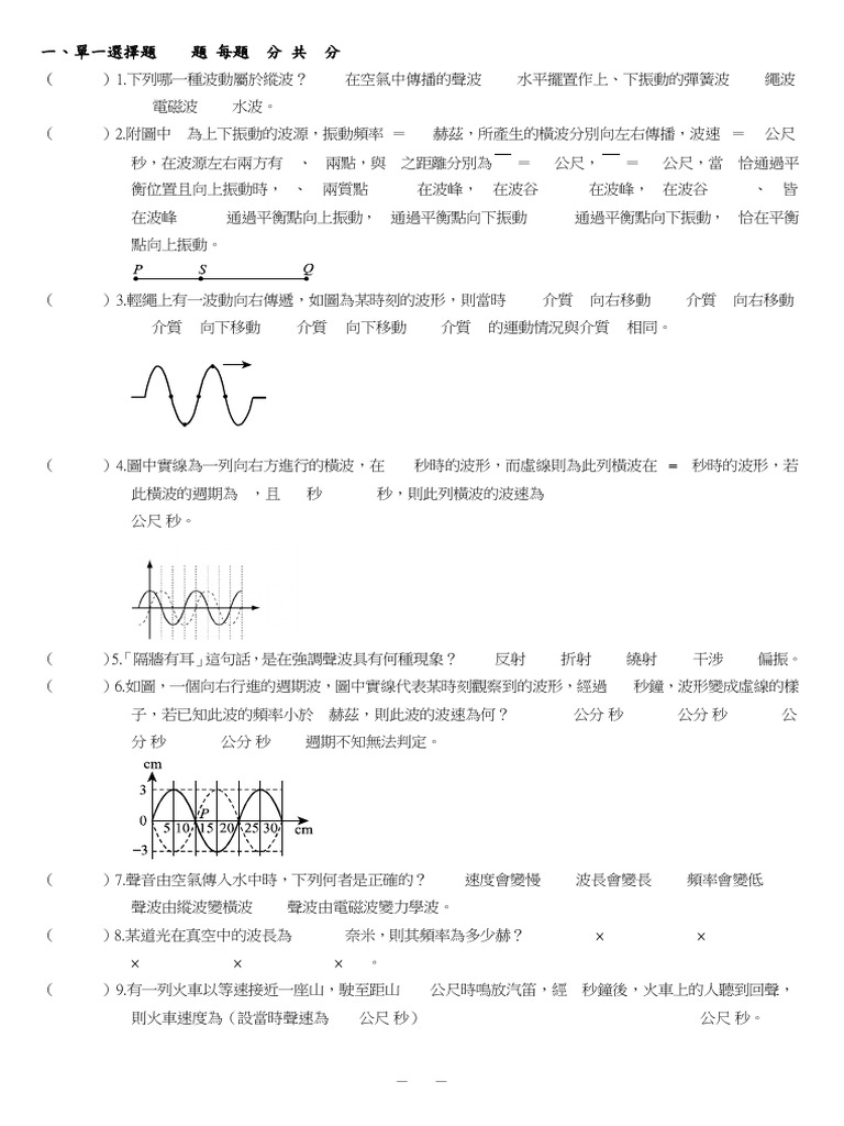 20240922 高一物理波| PDF