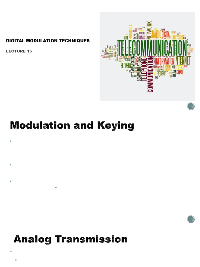 Digital Modulation Techniques Overview | PDF | Phase (Waves) | Wireless