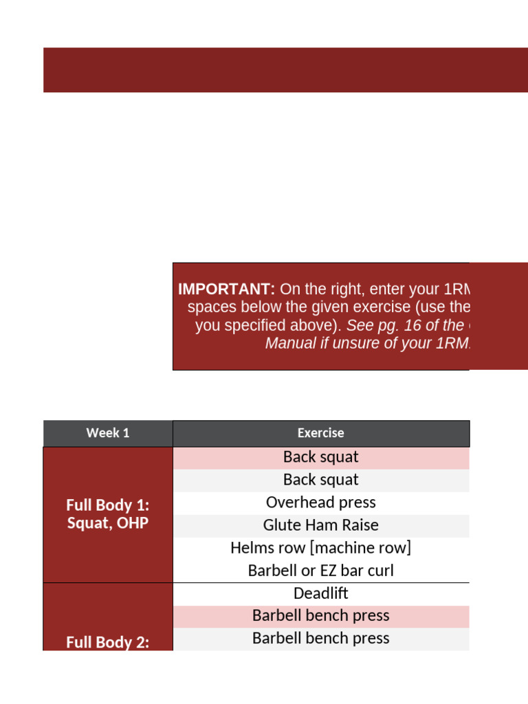10-Week Strength Training Program | PDF | Anatomical Terms Of Motion ...