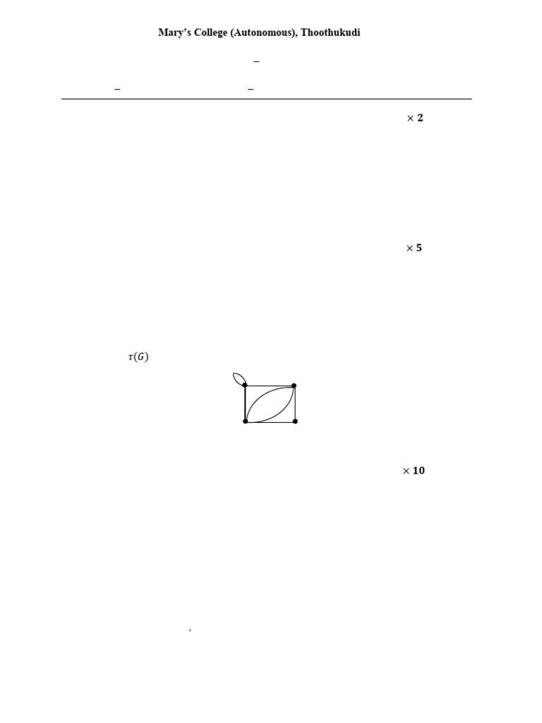 CIA I - Graph Theory | PDF