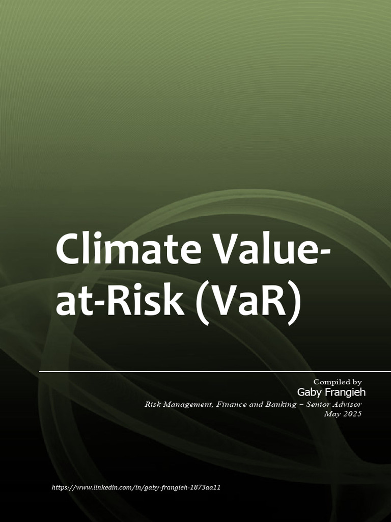 Climate Value-at-Risk Methodology Guide | PDF | Value At Risk ...
