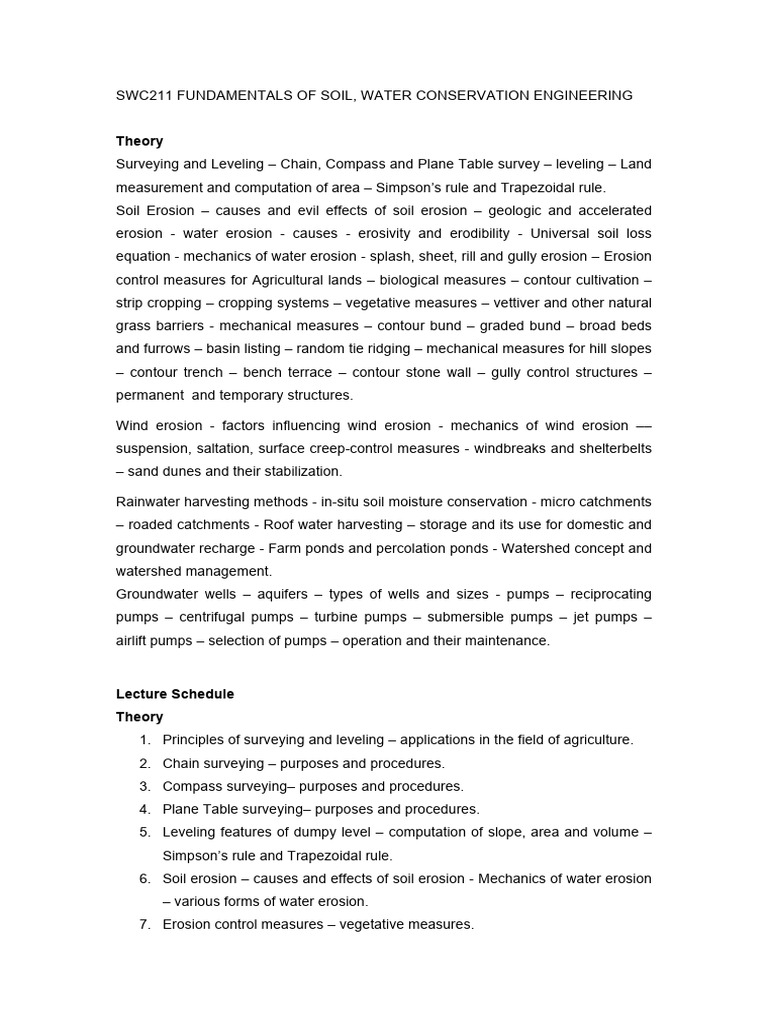Soil and Water Conservation Engineering | PDF | Surveying | Area