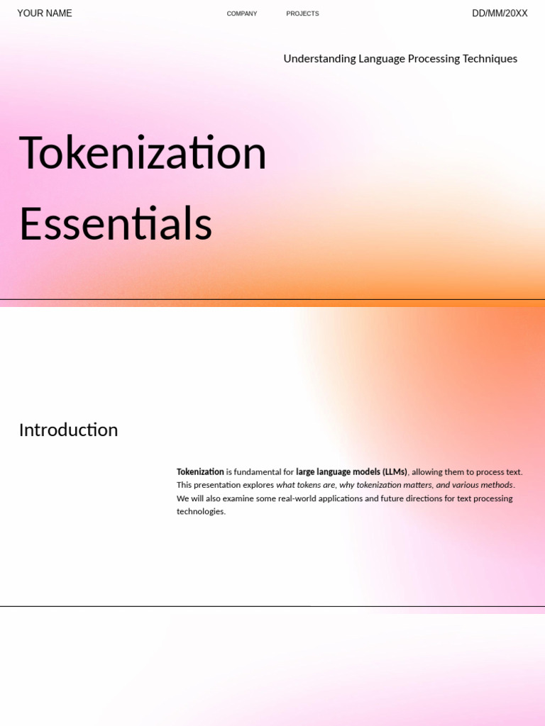 Tokenization Essentials | PDF | Cognitive Science | Learning